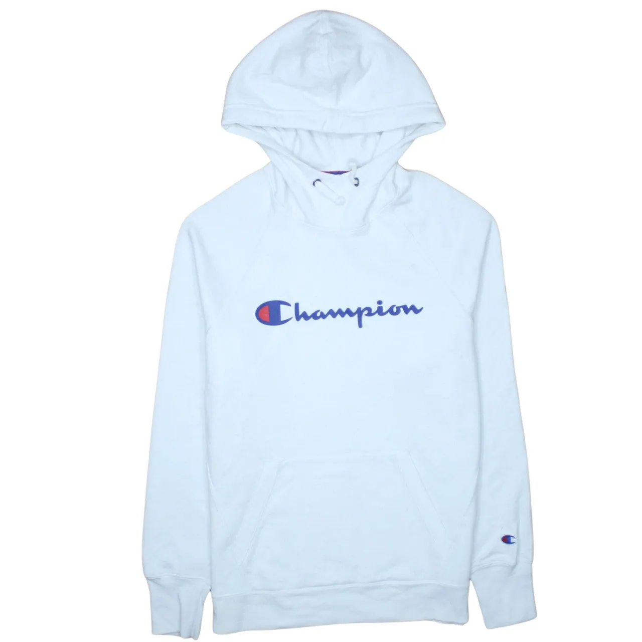 Champion 90's Spellout Pullover Hoodie Medium White sold by Vintage Club