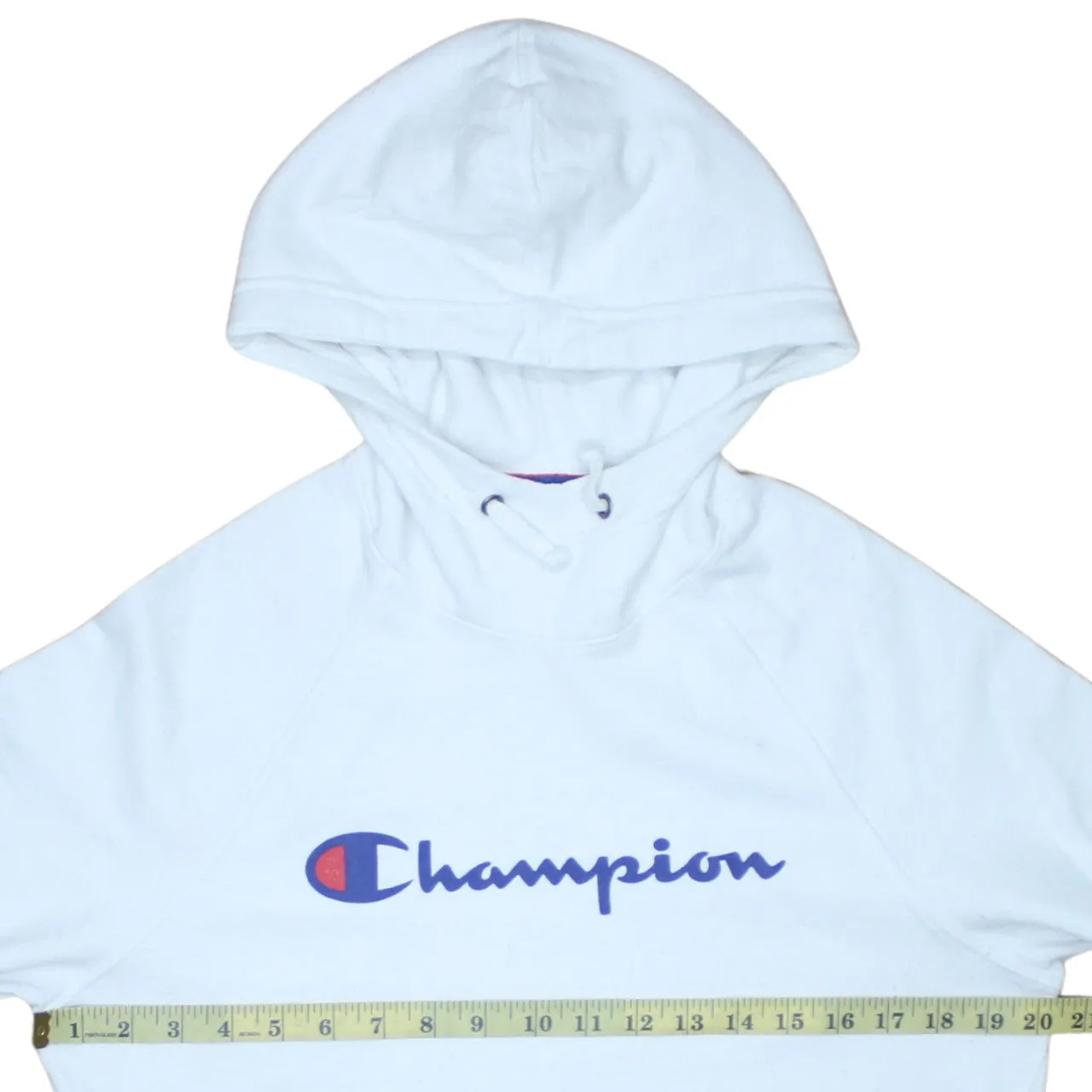 Champion 90's Spellout Pullover Hoodie Medium White sold by Vintage Club product image thumbnail 5