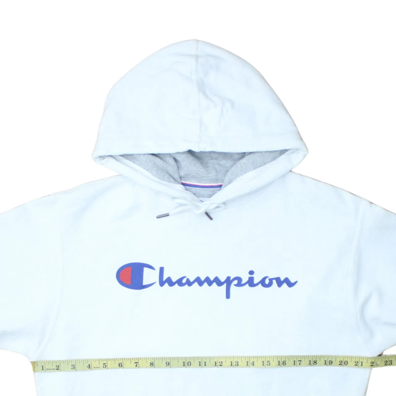 Champion 90's Spellout Pullover Hoodie Medium White sold by Vintage Club product image thumbnail 5