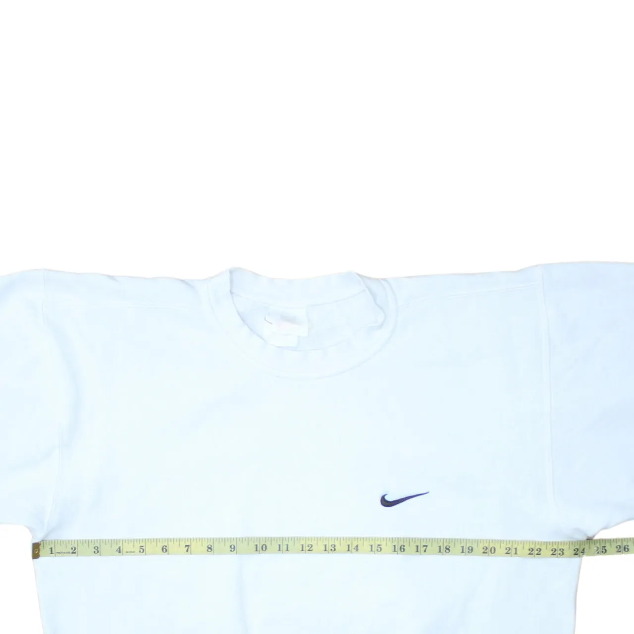 Nike 90's Swoosh Crew Neck Sweatshirt Medium White sold by Vintage Club product image thumbnail 5