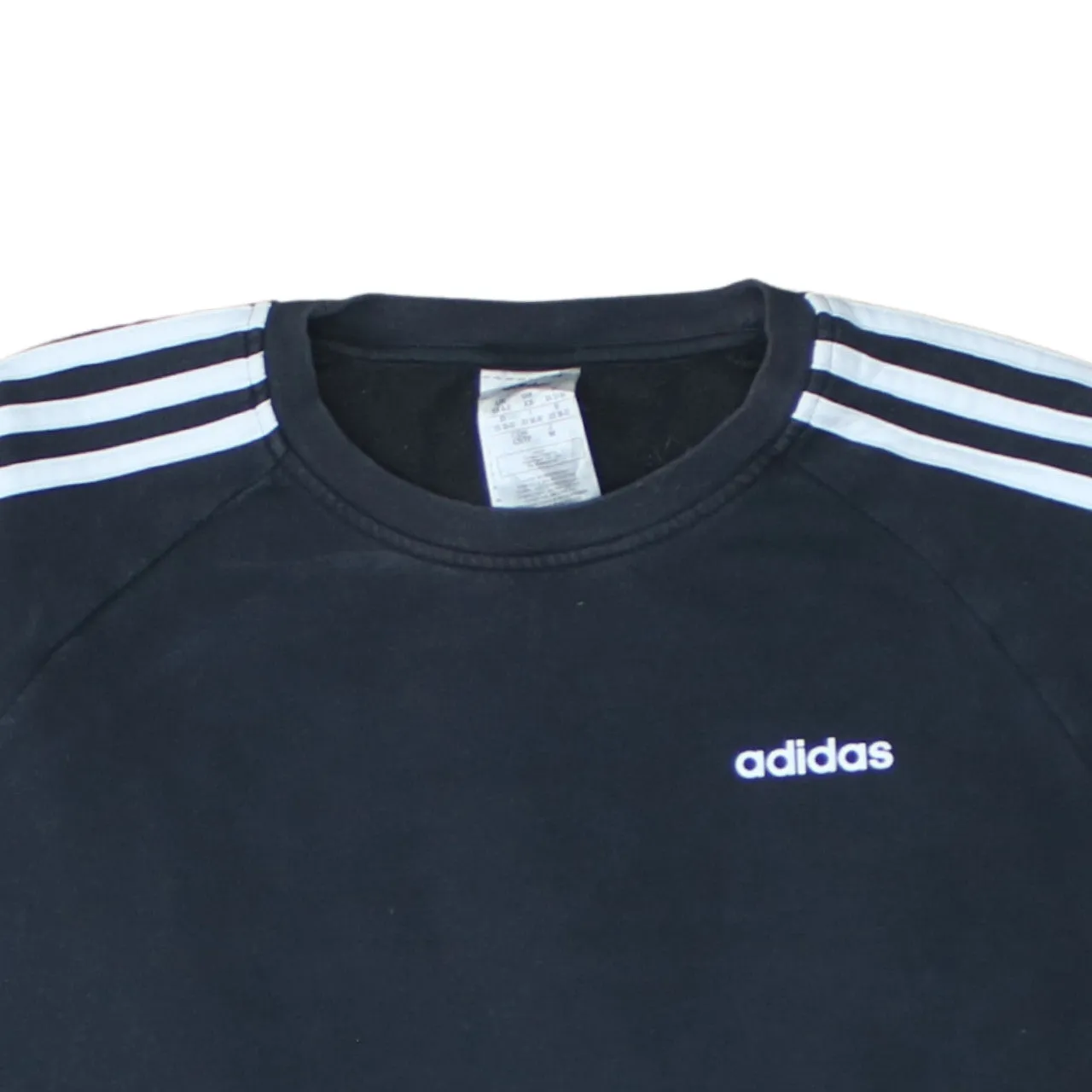 Adidas 90's Striped Sleeve Crew Neck Sweatshirt XSmall Black sold by Vintage Club product image thumbnail 3