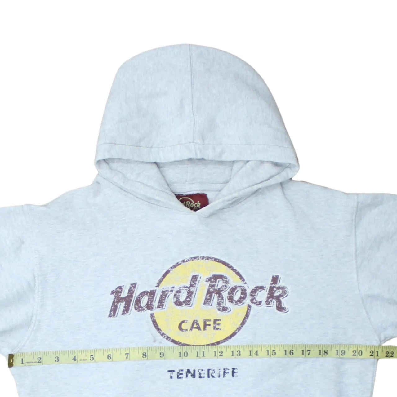 Hard Rock Cafe 90's Spellout Pullover Hoodie Medium Grey sold by Vintage Club product image thumbnail 5