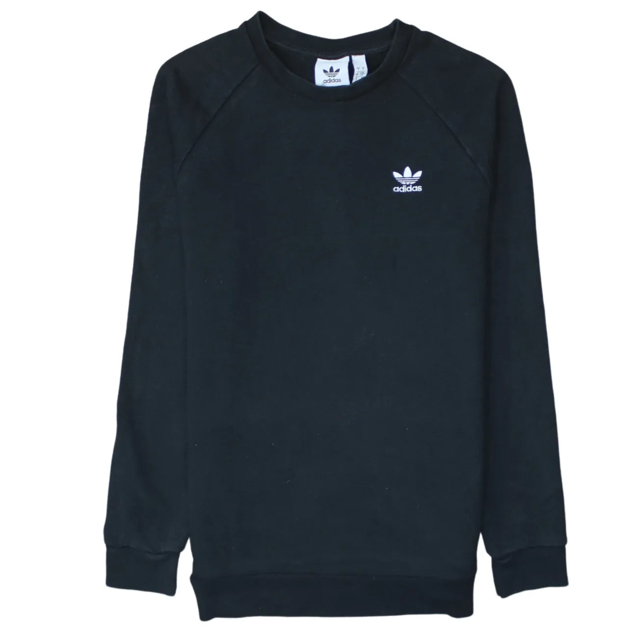 Adidas 90's Lightweight Crew Neck Sweatshirt Small Black sold by Vintage Club