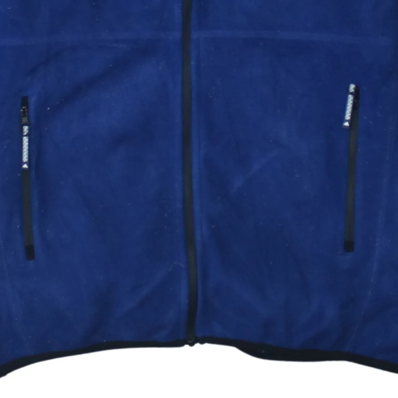 Adidas Royal Blue Fleece Jacket Women’s Large Full Zip Embroidered Logo Zip Pockets Top sold by Vintage Club product image thumbnail 4