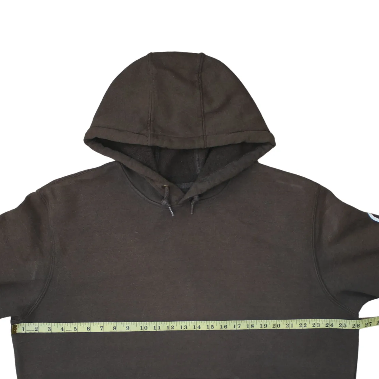 Carhartt Dark Brown Hoodie Women’s XLarge Printed Sleeve Logo Front Pocket Pullover Sweatshirt sold by Vintage Club product image thumbnail 5