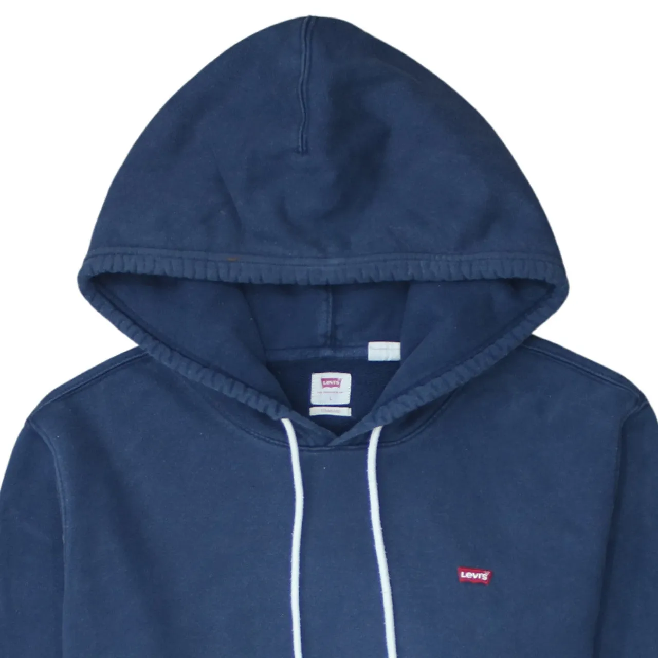Levi's 90's Drawstring Pockets Pullover Hoodie Large Navy Blue sold by Vintage Club product image thumbnail 3