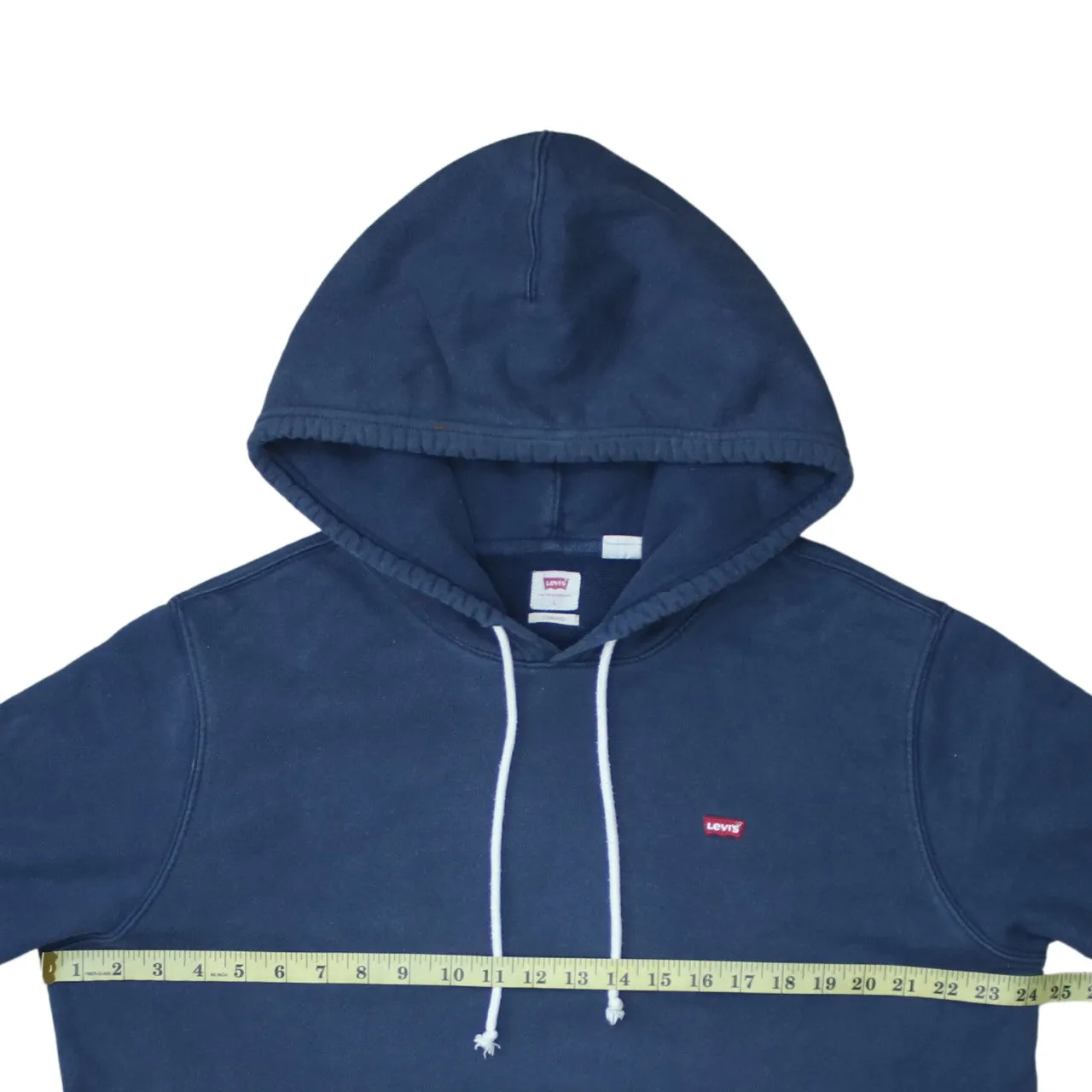 Levi's 90's Drawstring Pockets Pullover Hoodie Large Navy Blue sold by Vintage Club product image thumbnail 5