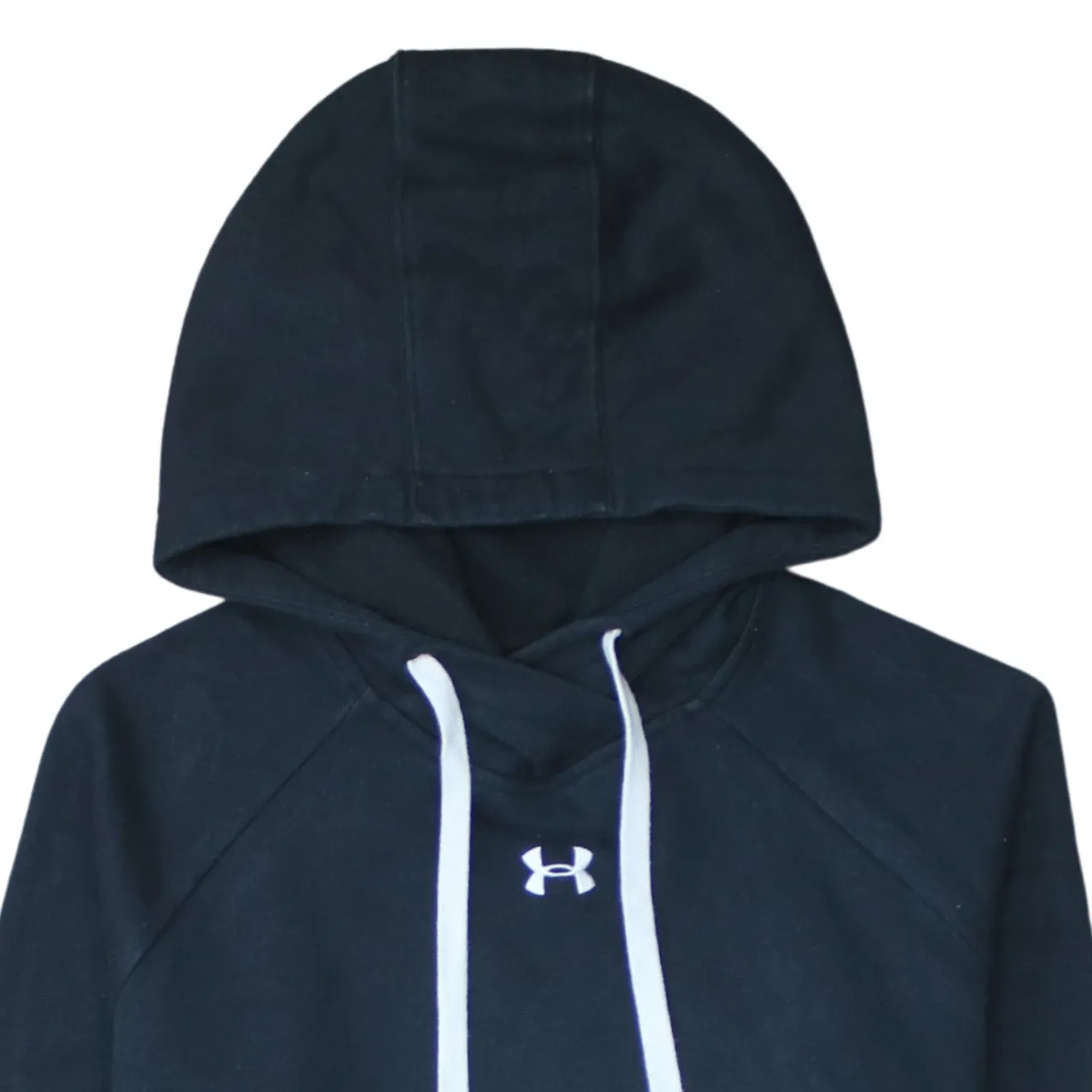 Under Armour 90's Drawstring Pockets Pullover Hoodie Medium Black sold by Vintage Club product image thumbnail 3