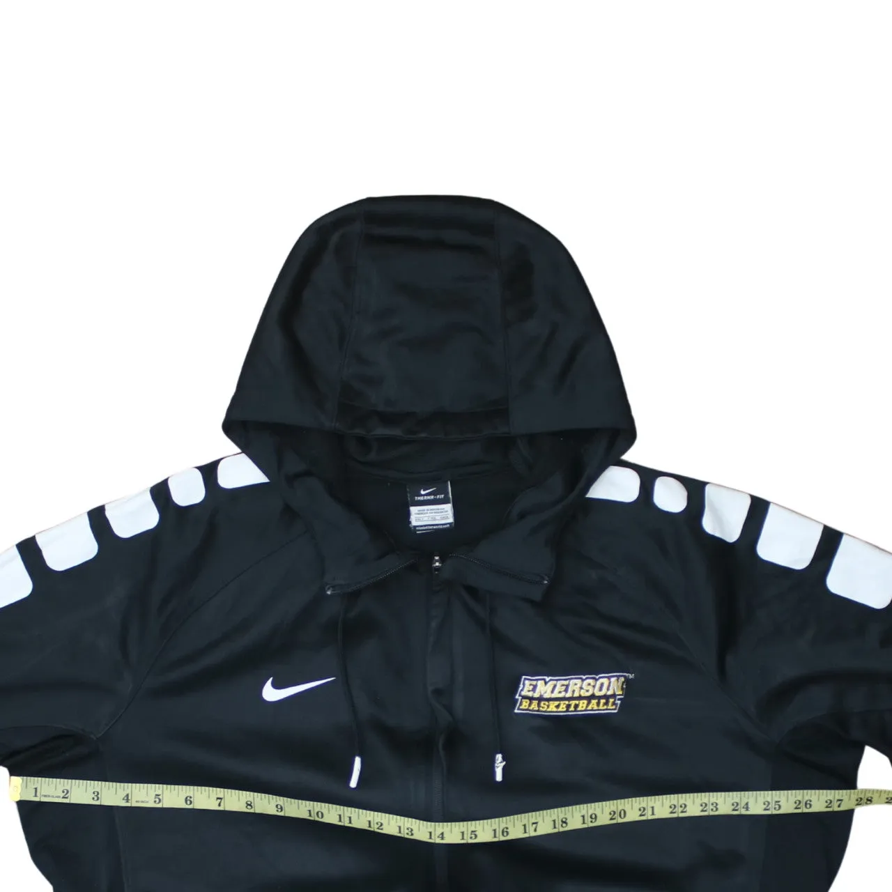 Nike 90's Swoosh Full Zip Up Hoodie XXLarge (2XL) Black sold by Vintage Club product image thumbnail 5