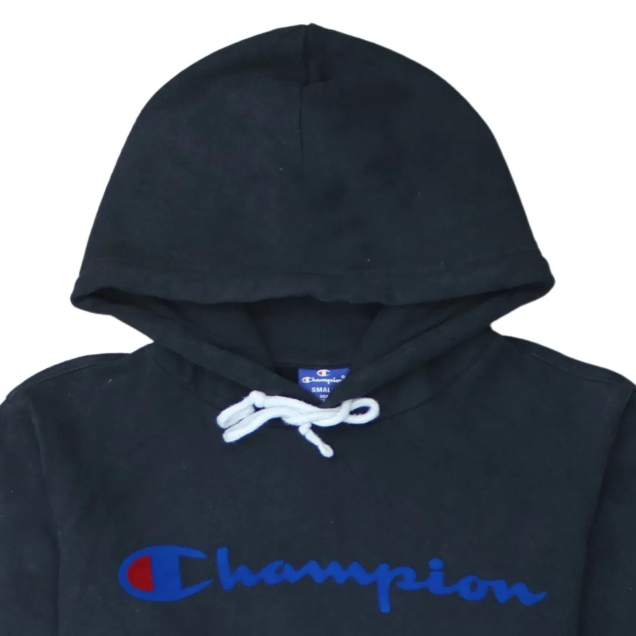 Champion 90's Spellout Pullover Hoodie Small Black sold by Vintage Club product image thumbnail 3