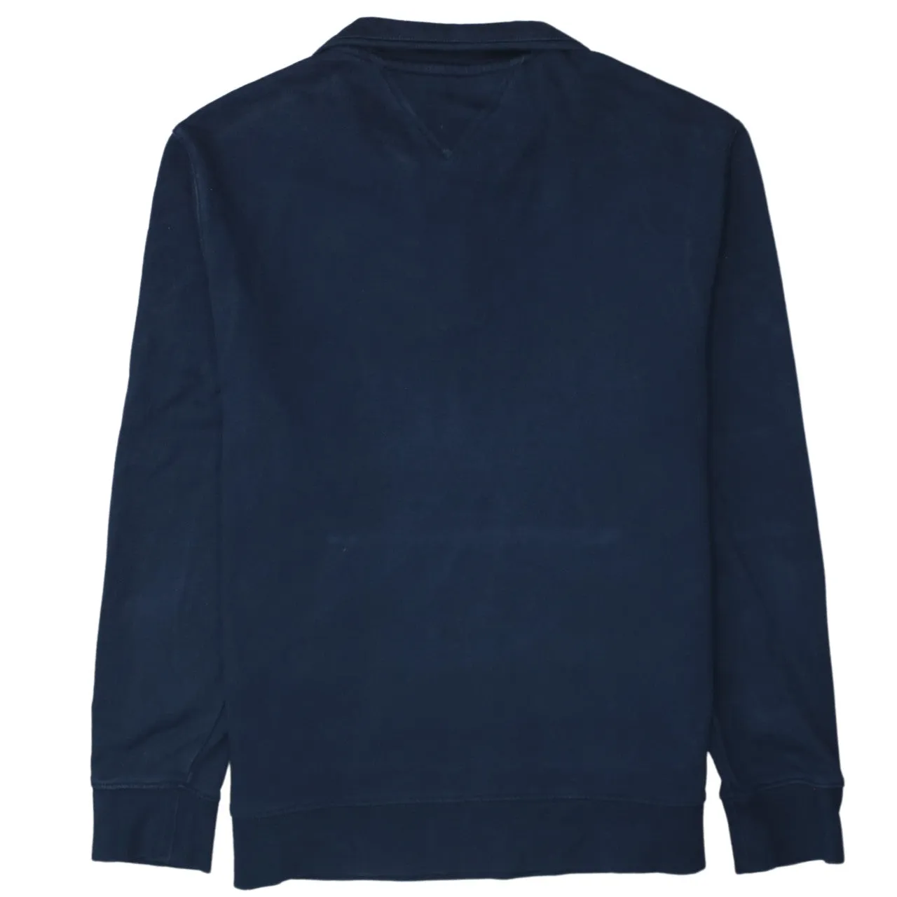 Tommy Hilfiger 90's Hilfiger Quarter Zip Sweatshirt Small Navy Blue sold by Vintage Club product image thumbnail 2