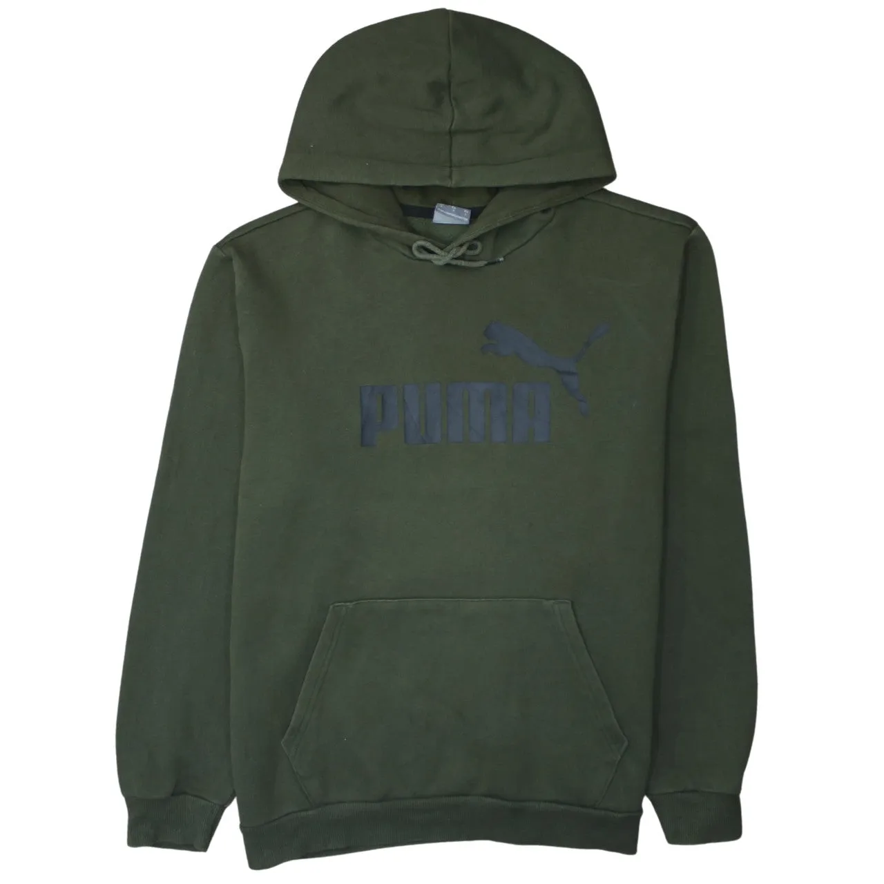 Puma 90's Spellout Pullover Hoodie Large Green sold by Vintage Club