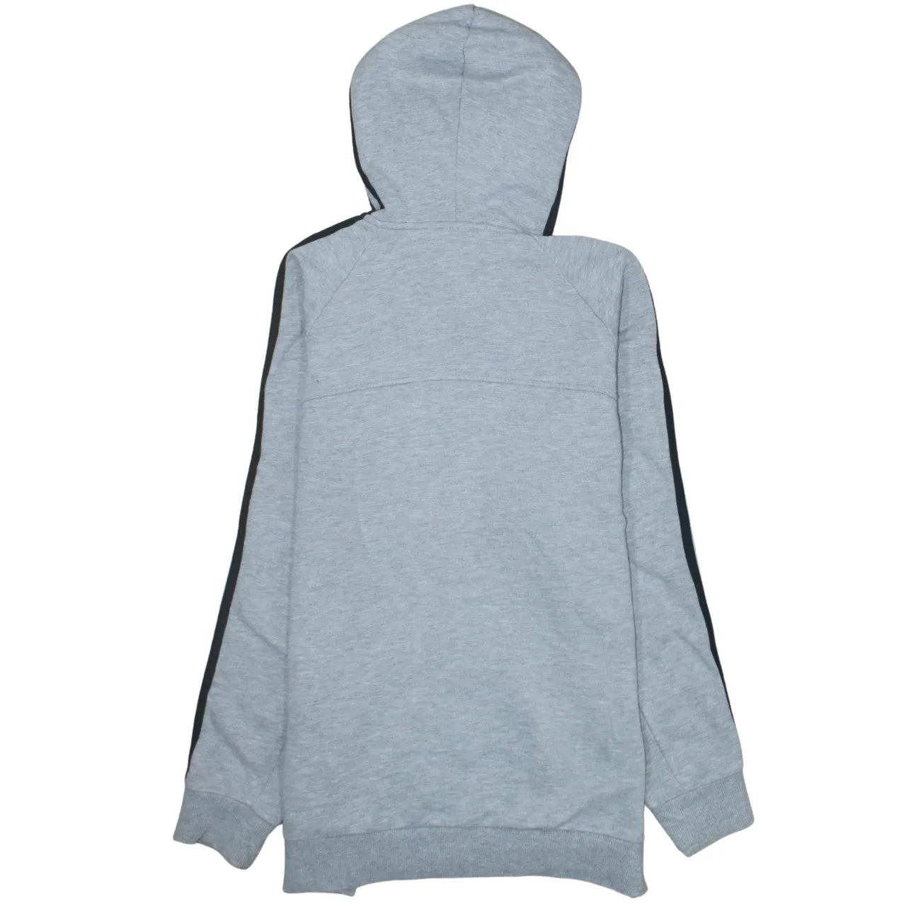 Adidas 90's Striped Sleeve Full Zip Up Hoodie Large Grey sold by Vintage Club product image thumbnail 2