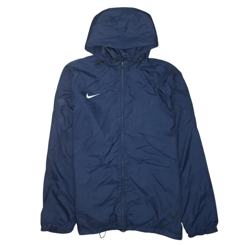 Nike Navy Blue Hooded Windbreaker Men's XLarge Embroidered Swoosh SV Meppen Back Print Jacket made by Nike