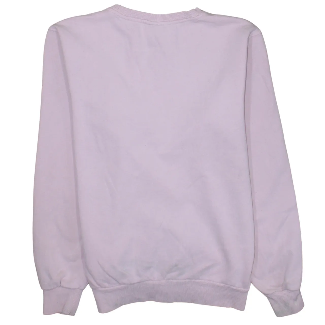 Ellesse Light Pink Sweatshirt Women's Medium Embroidered Chest Logo Ribbed Cuffs Pullover Top sold by Vintage Club product image thumbnail 2