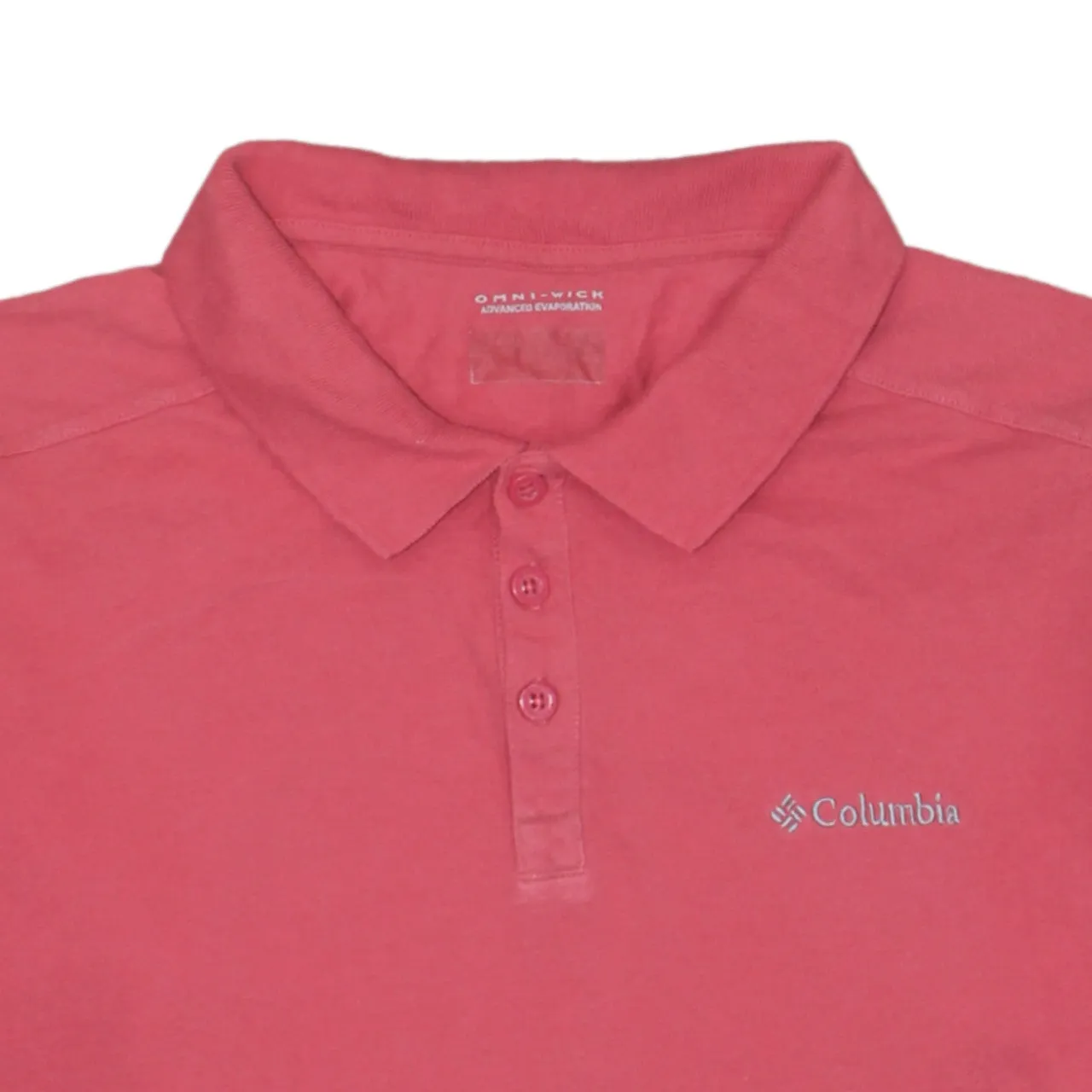 Columbia Coral Red Polo Shirt Men's Medium Embroidered Chest Logo Short Sleeve Casual Top sold by Vintage Club product image thumbnail 3