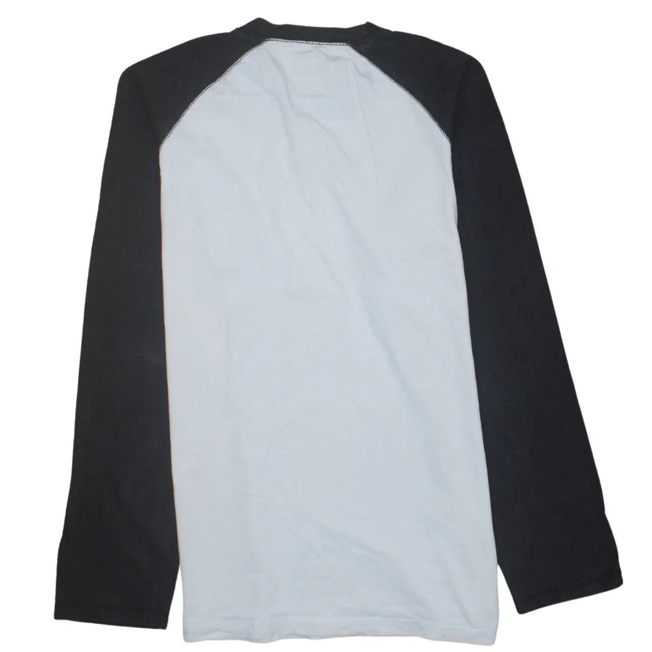 Dickies White Black Long Sleeve T Shirt Women’s Large Raglan Contrast Cotton Top sold by Vintage Club product image thumbnail 2