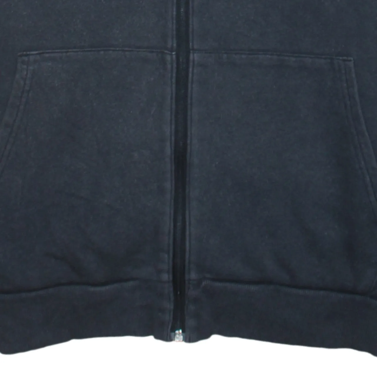 Under Armour 90's Drawstring Pockets Full Zip Up Hoodie Small Black sold by Vintage Club product image thumbnail 4