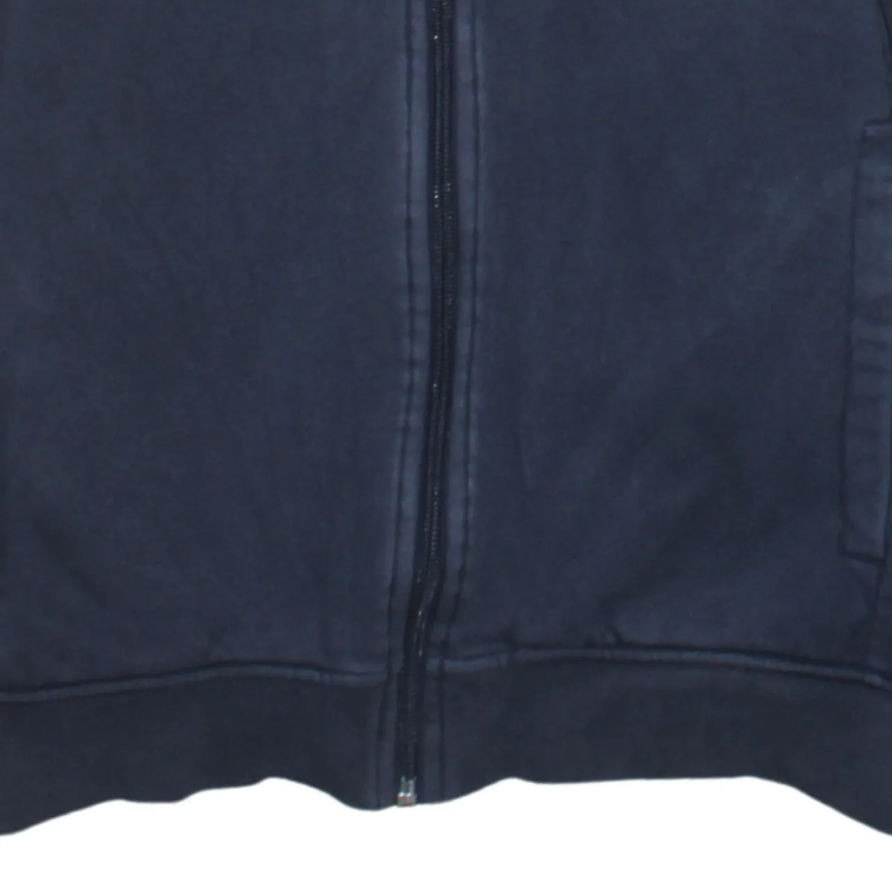 Hugo Boss Navy Grey Hoodie Women’s Small Full Zip Embroidered Logo Stripe Sleeves Sweatshirt sold by Vintage Club product image thumbnail 4
