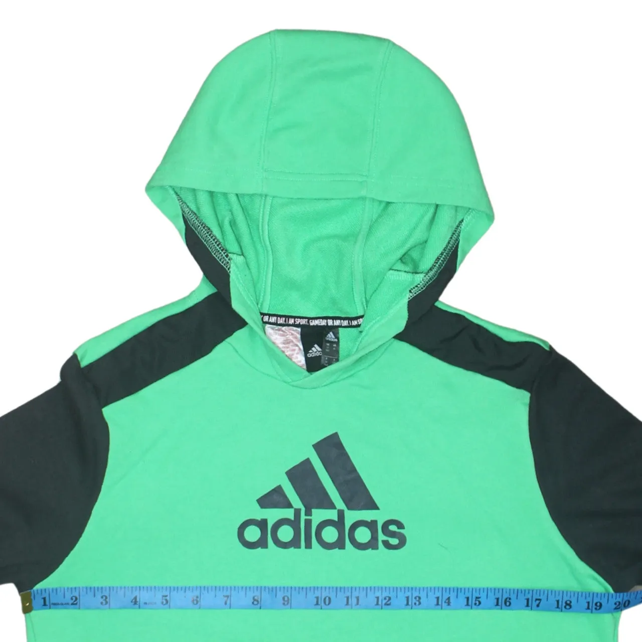 Adidas 90's Spellout Pullover Hoodie XLarge Green sold by Vintage Club product image thumbnail 5