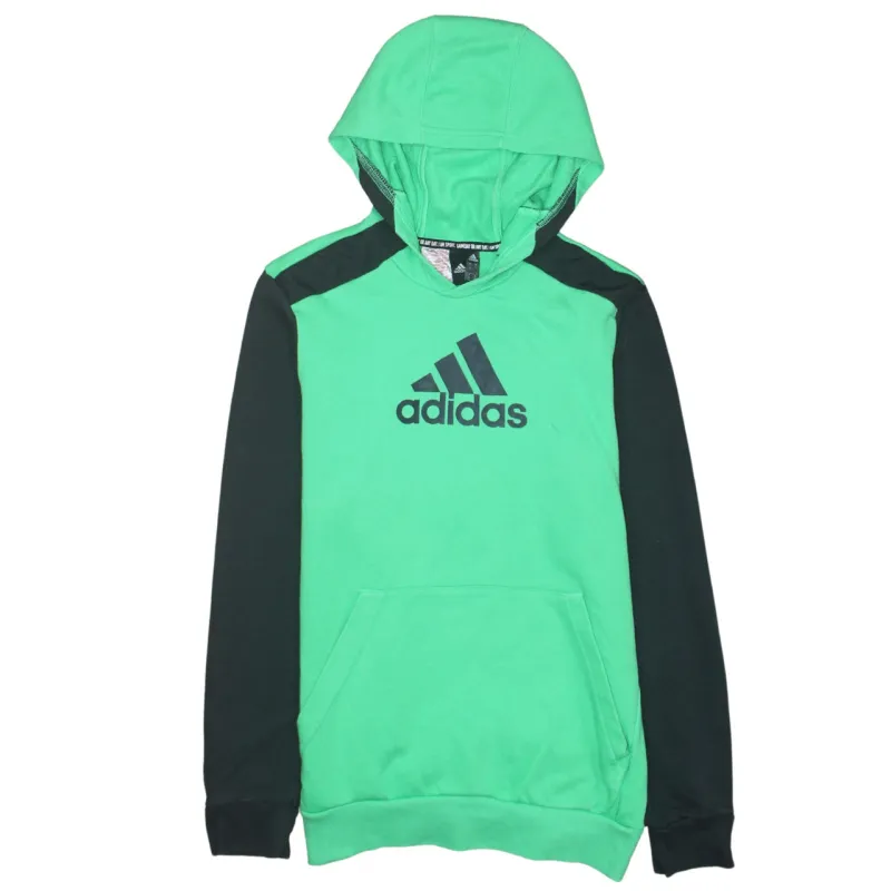 Adidas 90's Spellout Pullover Hoodie XLarge Green sold by Vintage Club