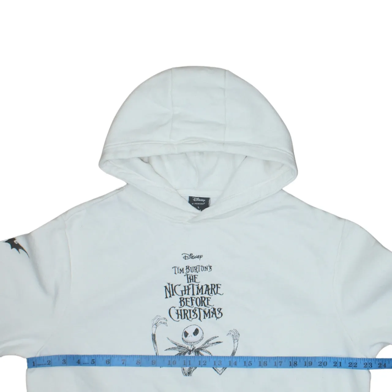Disney 90's Drawstring Pockets Pullover Hoodie Large White sold by Vintage Club product image thumbnail 5