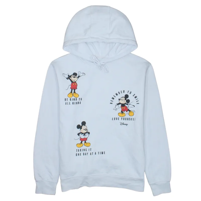 Disney 90's Mickey Mouse Pullover Hoodie XXSmall White sold by Vintage Club