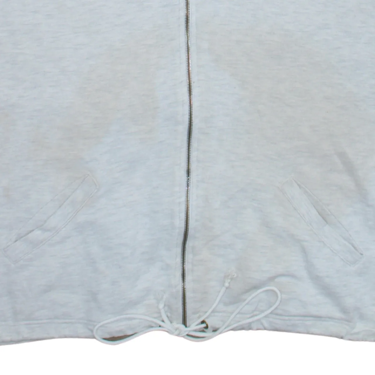Russell Athletic Light Grey Hooded Gilet Men's Large Zip Front Embroidered Logo Vest sold by Vintage Club product image thumbnail 4