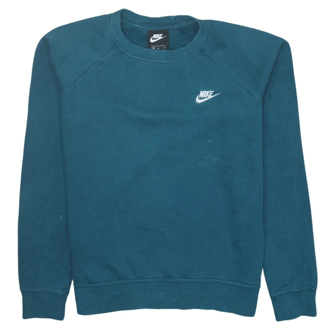 Nike 90's Swoosh Crew Neck Sweatshirt Medium Blue sold by Vintage Club
