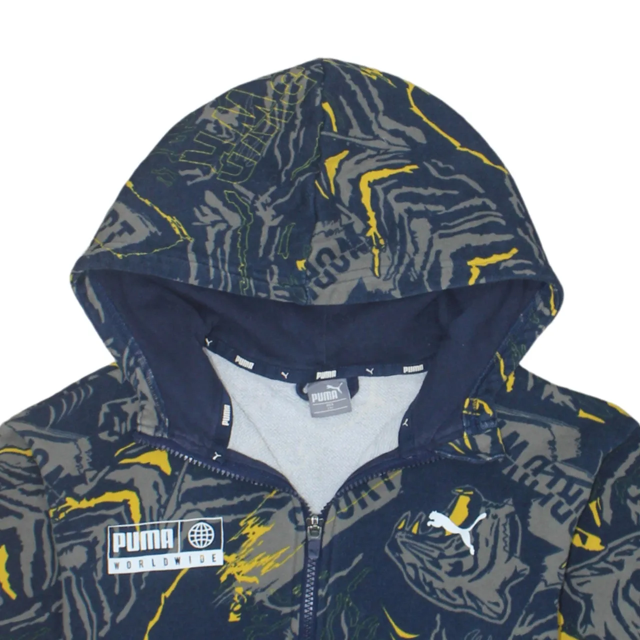 Puma 90's Lightweight Full Zip Up Hoodie Small Navy Blue sold by Vintage Club product image thumbnail 3