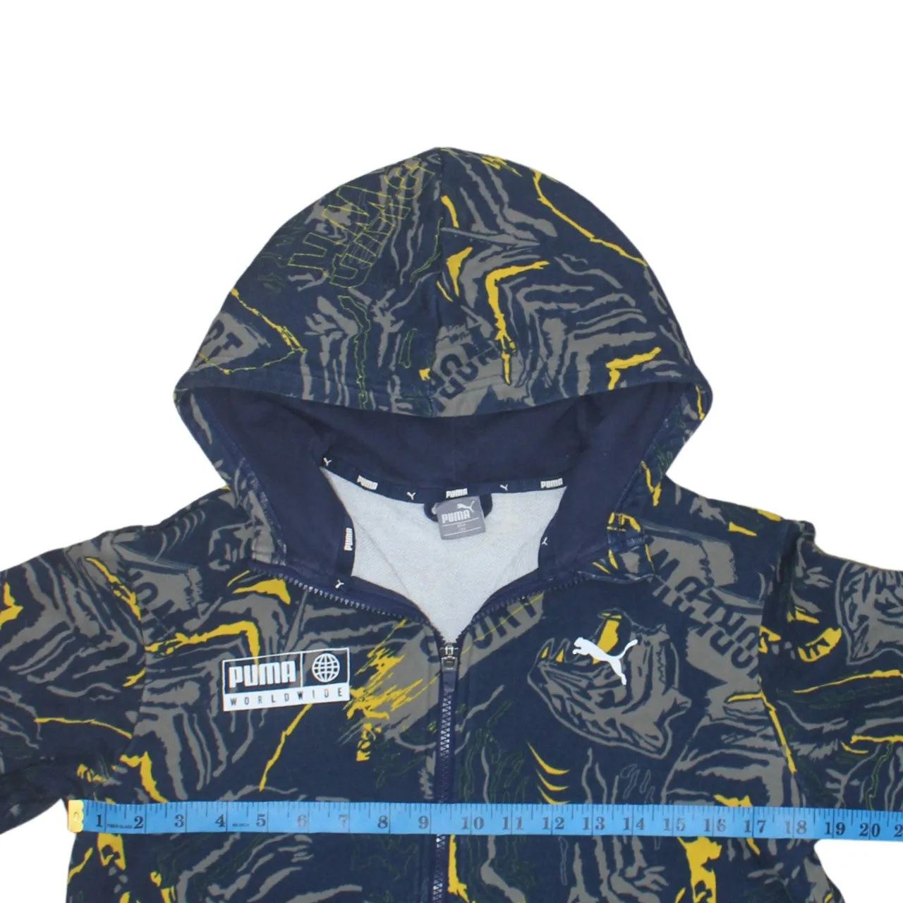 Puma 90's Lightweight Full Zip Up Hoodie Small Navy Blue sold by Vintage Club product image thumbnail 5