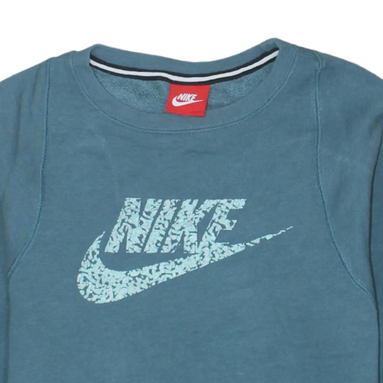 Nike 90's Center Middle Swoosh Crew Neck Sweatshirt XLarge Blue sold by Vintage Club product image thumbnail 3
