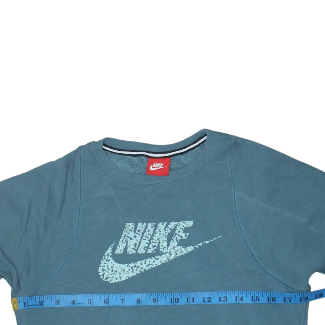 Nike 90's Center Middle Swoosh Crew Neck Sweatshirt XLarge Blue sold by Vintage Club product image thumbnail 5