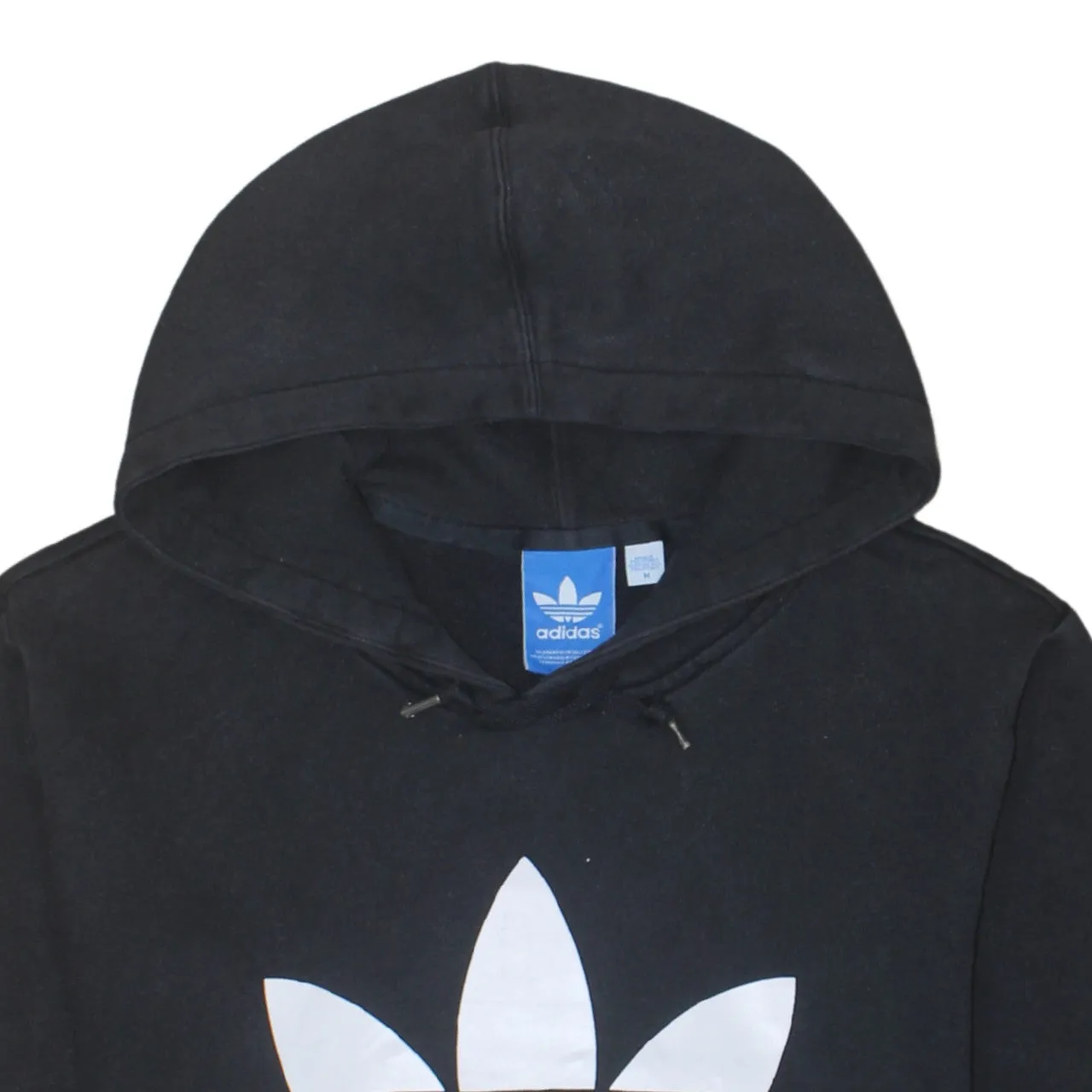 Adidas 90's Spellout Pullover Hoodie Medium Black sold by Vintage Club product image thumbnail 3