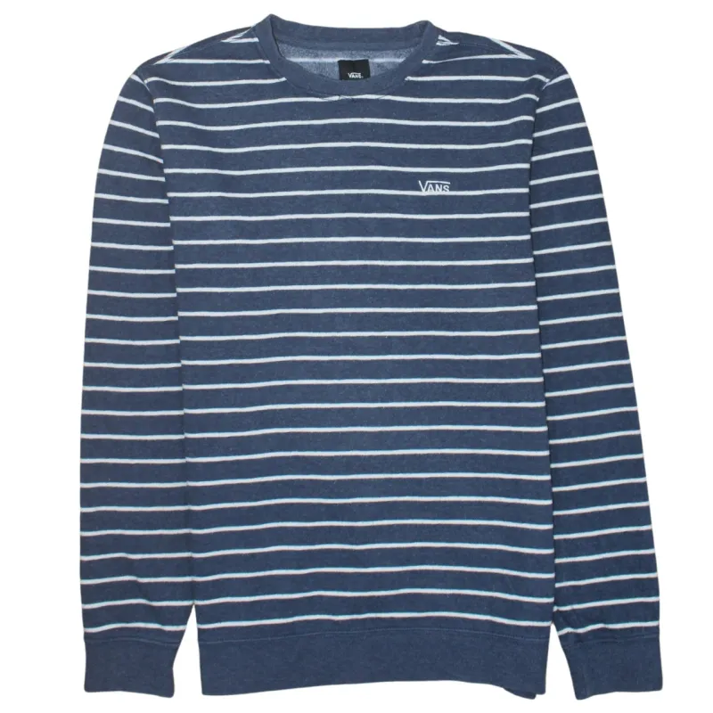 VANS 90's Lightweight Crew Neck Sweatshirt Medium Navy Blue sold by Vintage Club