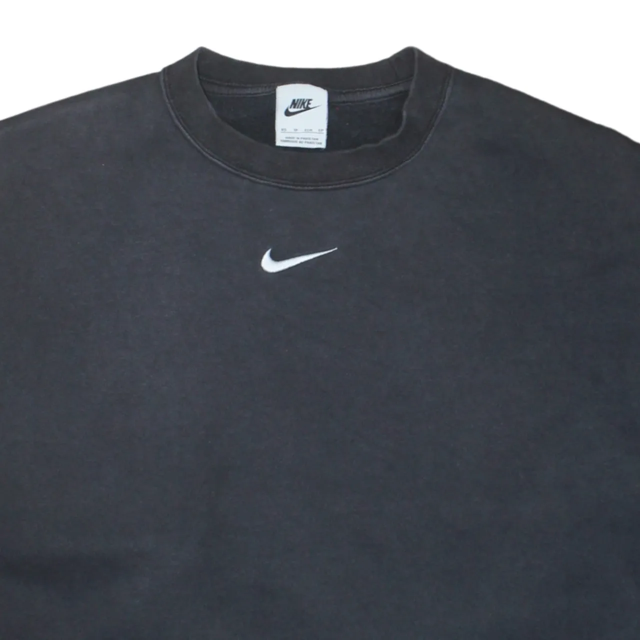 Nike 90's Center Middle Swoosh Crew Neck Sweatshirt XSmall Black sold by Vintage Club product image thumbnail 3