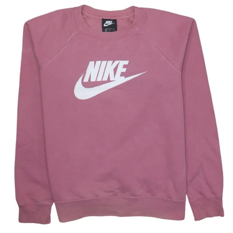 Nike 90's Center Middle Swoosh Crew Neck Sweatshirt Medium Pink sold by Vintage Club