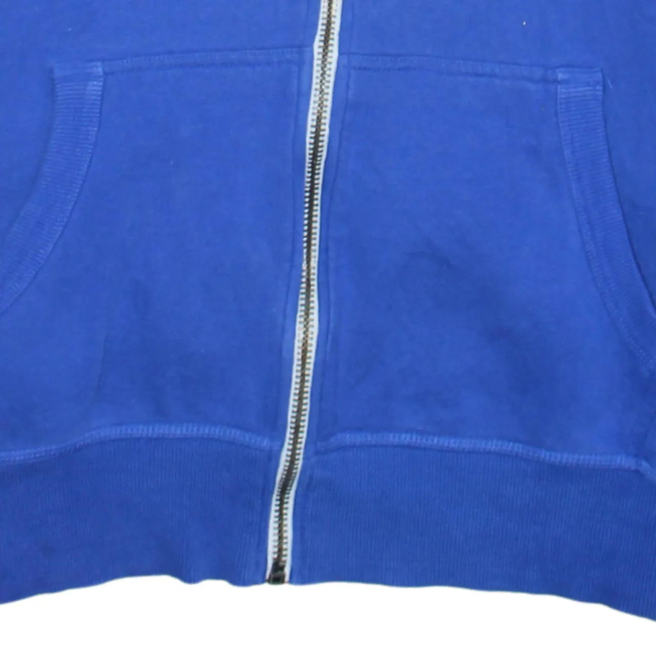 Super Dry 90's Drawstring Pockets Full Zip Up Hoodie Large Blue sold by Vintage Club product image thumbnail 4