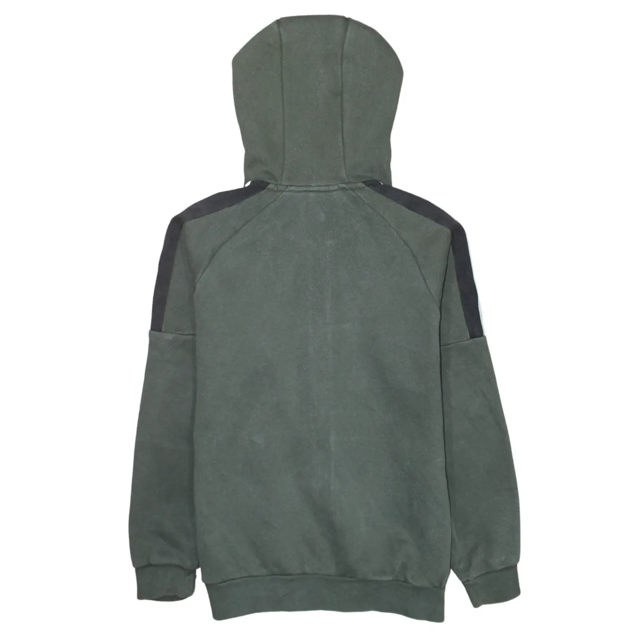 Adidas 90's Striped Sleeve Full Zip Up Hoodie Large Green sold by Vintage Club product image thumbnail 2