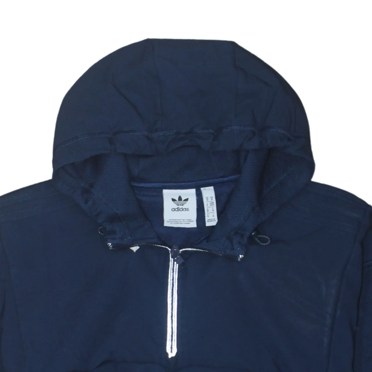 Adidas 90's Lightwash Quarter Zip Hoodie Medium Navy Blue sold by Vintage Club product image thumbnail 3