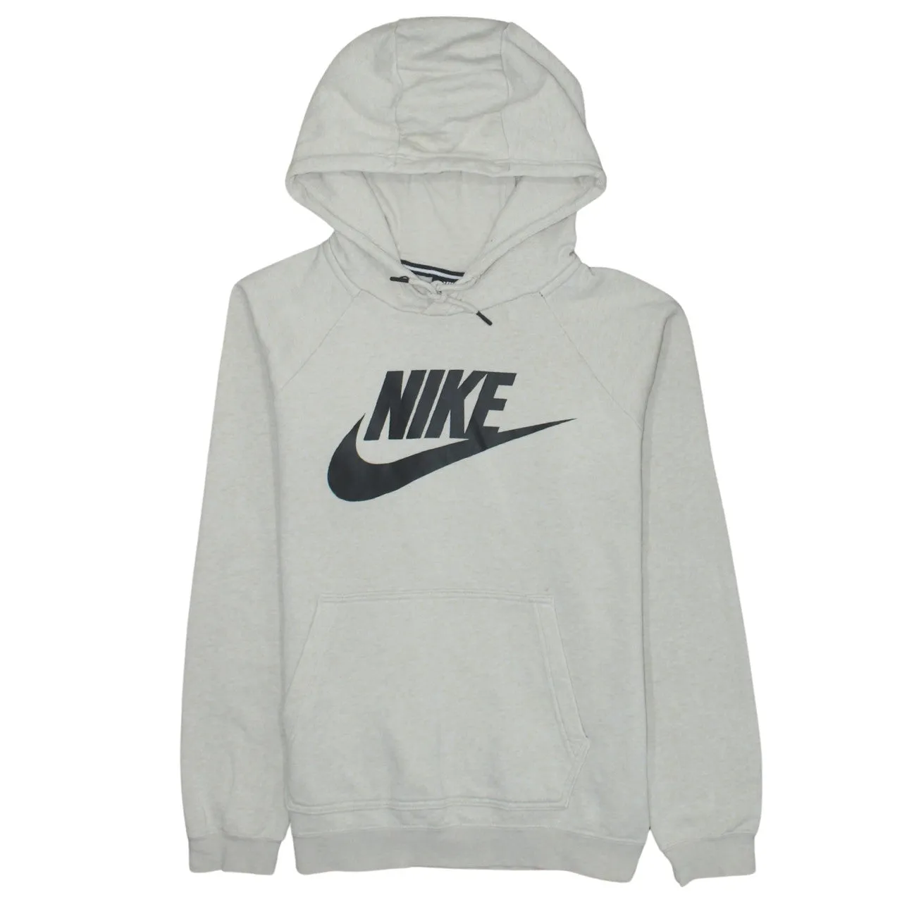 Nike 90's Center Middle Swoosh Pullover Hoodie Medium Beige Cream sold by Vintage Club