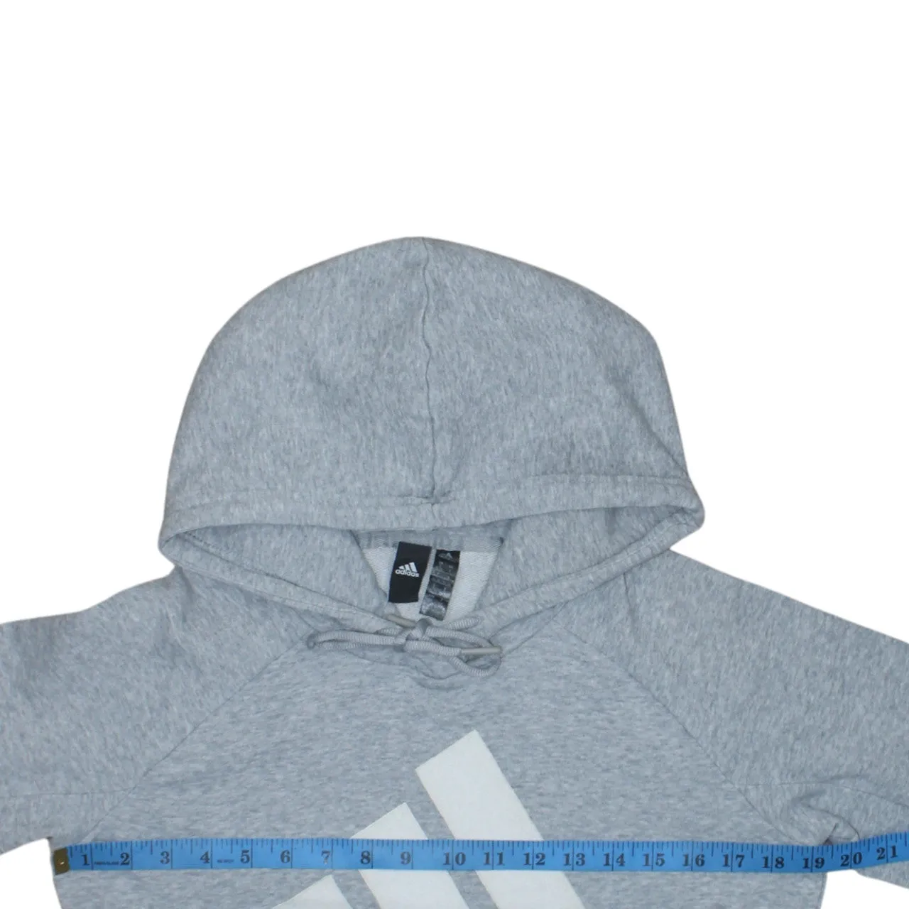 Adidas 90's Spellout Pullover Hoodie Small Grey sold by Vintage Club product image thumbnail 5