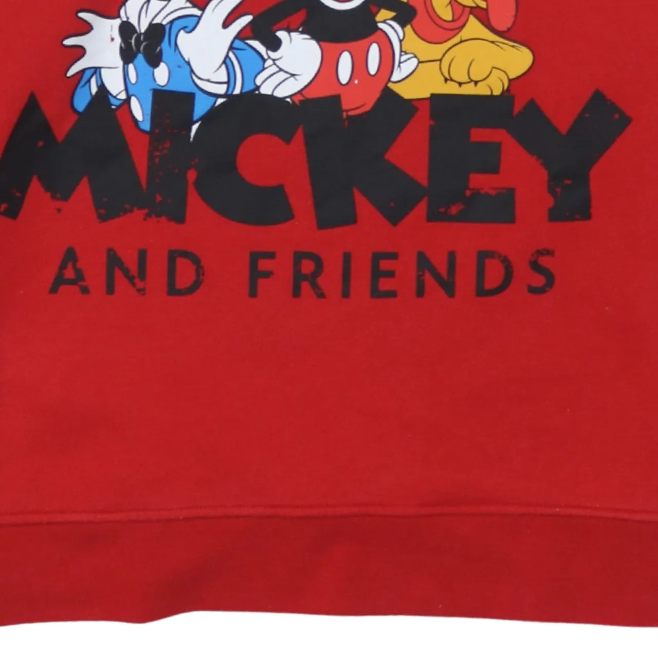 Disney 90's Mickey Mouse & Friends Crew Neck Sweatshirt XLarge Red sold by Vintage Club product image thumbnail 4