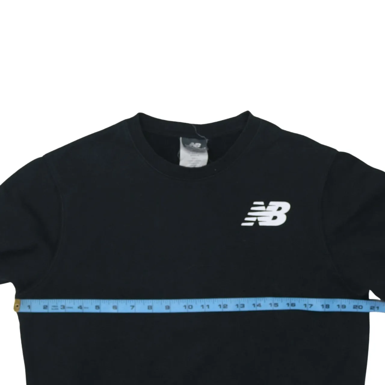 New Balance Black Sweatshirt Women’s XXLarge Embroidered Chest Logo Crewneck Pullover Top sold by Vintage Club product image thumbnail 5