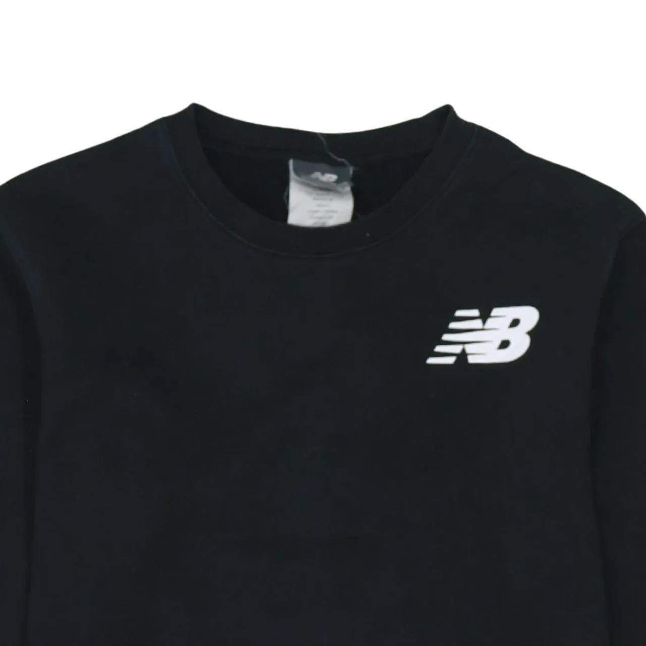 New Balance Black Sweatshirt Women’s XXLarge Embroidered Chest Logo Crewneck Pullover Top sold by Vintage Club product image thumbnail 3