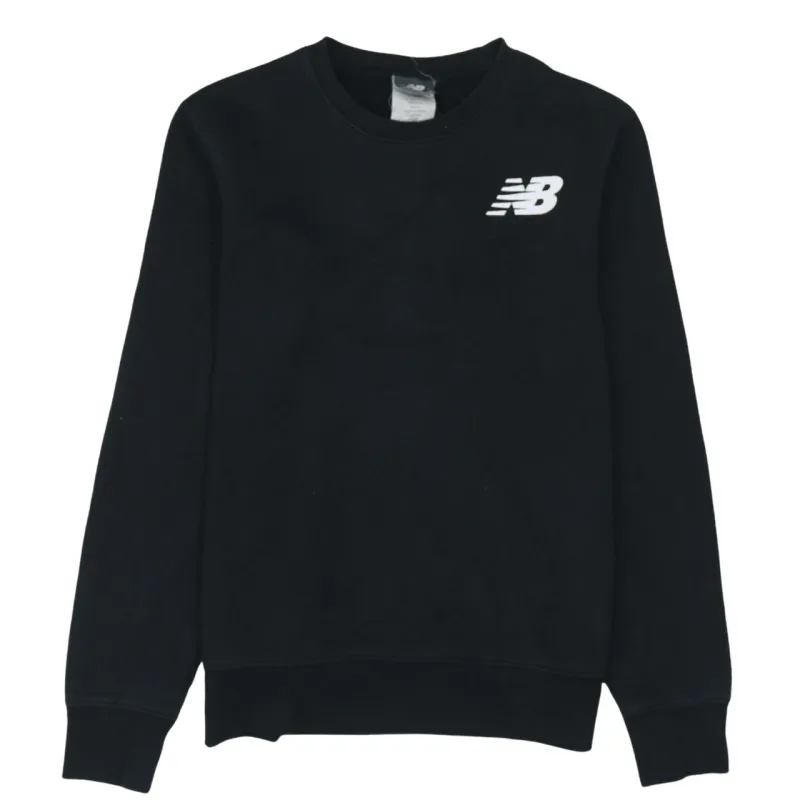 New Balance Black Sweatshirt Women’s XXLarge Embroidered Chest Logo Crewneck Pullover Top made by New Balance