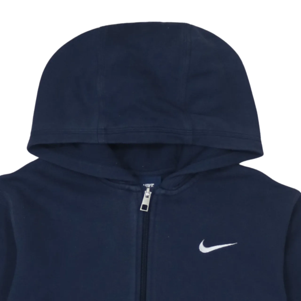 Nike 90's Swoosh Full Zip Up Hoodie XLarge Navy Blue sold by Vintage Club product image thumbnail 3