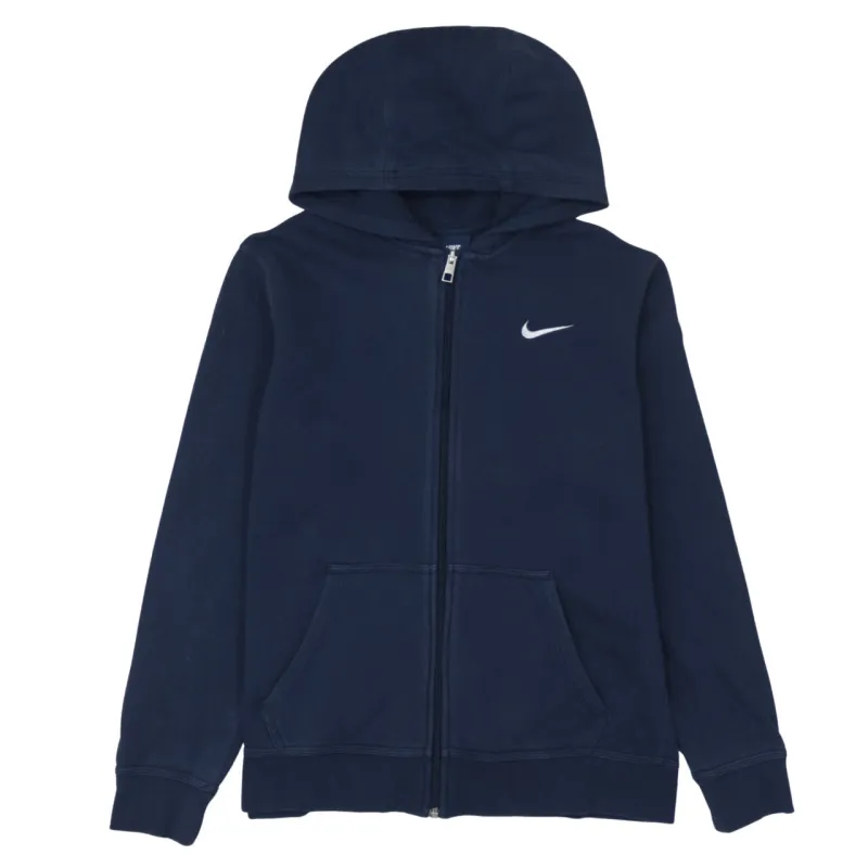 Nike 90's Swoosh Full Zip Up Hoodie XLarge Navy Blue sold by Vintage Club