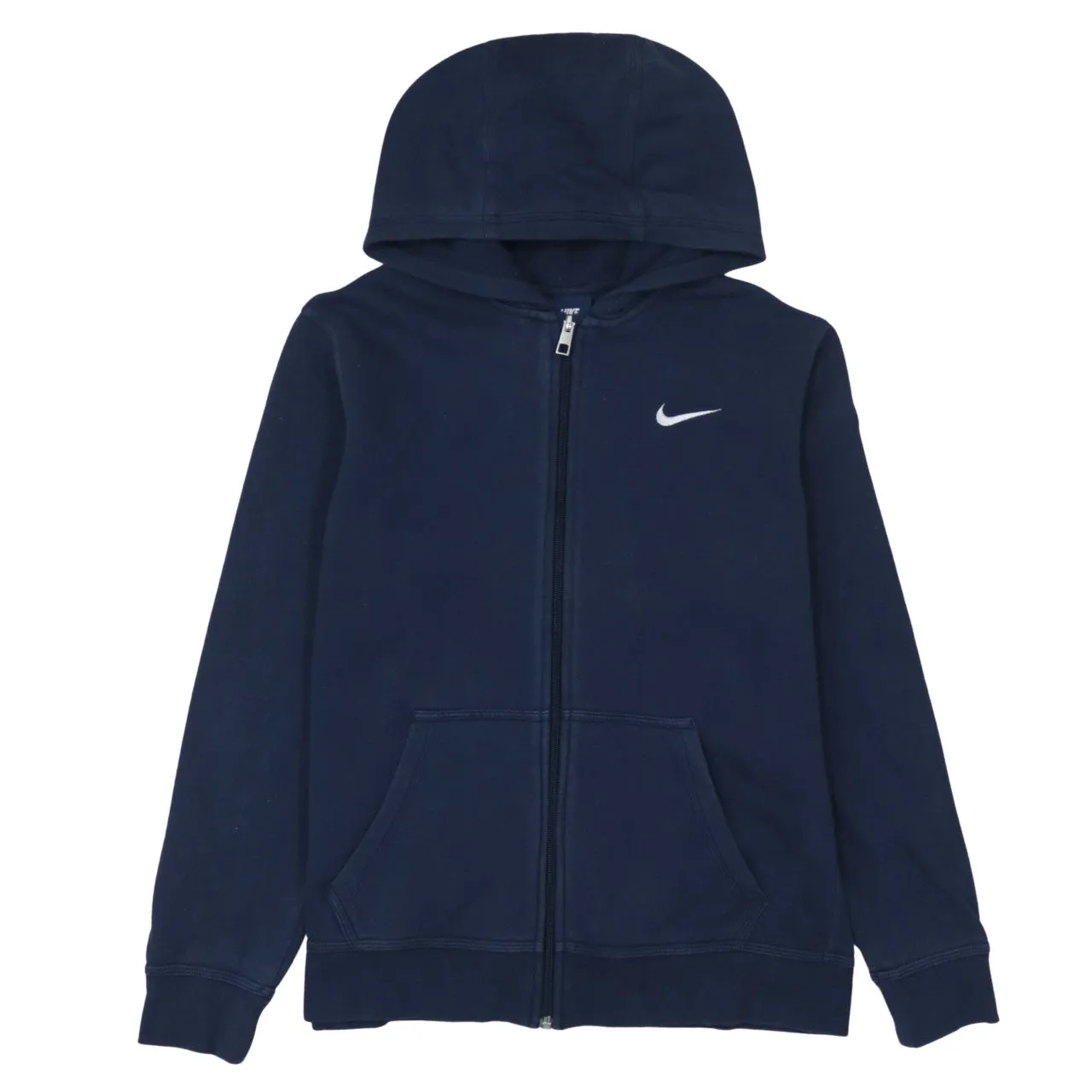 Nike 90's Swoosh Full Zip Up Hoodie XLarge Navy Blue sold by Vintage Club