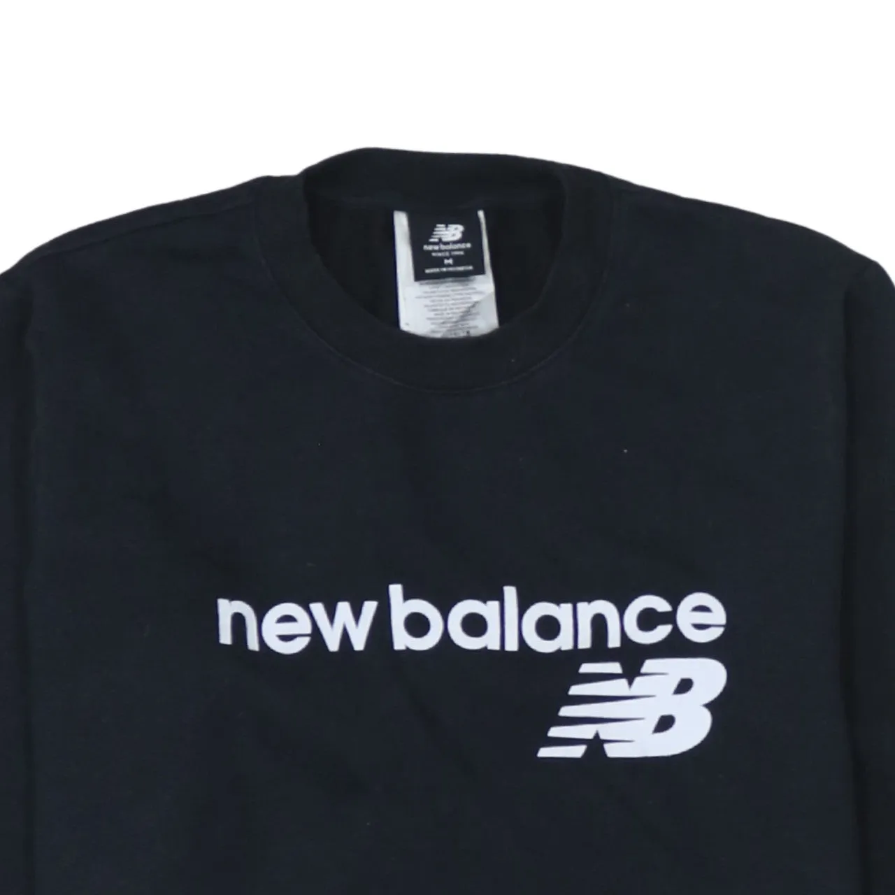New Balance 90's Spellout Crew Neck Sweatshirt Medium Black sold by Vintage Club product image thumbnail 3
